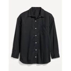 Old Navy Women's 100% Cotton Button Down Lightweight The Boyfriend Shirt XXL